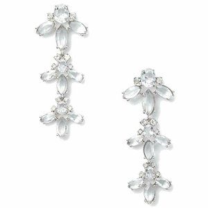 Kate Spade New York Women's Ice Queen Chandelier Earrings - Silver/Crystal